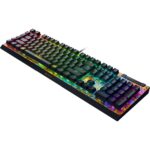 Teclado Mecánico Gaming Razer BlackWidow V4 X RZ03-04704200-R3M1 Interruptores Verdes 6 Macros RGB Chroma Edición Pokémo