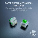 Teclado Mecánico Gaming Razer BlackWidow V4 X RZ03-04704200-R3M1 Interruptores Verdes 6 Macros RGB Chroma Edición Pokémo
