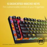 Teclado Mecánico Gaming Razer BlackWidow V4 X RZ03-04704200-R3M1 Interruptores Verdes 6 Macros RGB Chroma Edición Pokémo