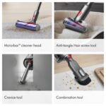 Aspiradora inalámbrica Dyson V9 Motorbar 100AW, 3 modos de potencia, hasta 40 minutos, convierte en de mano