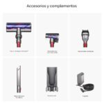 Aspiradora inalámbrica Dyson V9 Motorbar 100AW, 3 modos de potencia, hasta 40 minutos, convierte en de mano