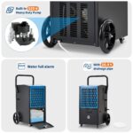 Deshumidificador comercial GarveeTech AtTES0du00otwHMixvSMmg06g 105 pintas día manguera drenaje 4 ruedas temporizador só