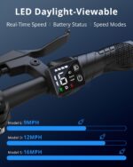 Gyroor Patinete eléctrico para adultos y adolescentes con asiento, motor de 450W, batería estable mejorada, rango de 20