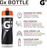 Botella Deportiva Gatorade Gx PepsiCo 52000045823 Faded Flag Plástico 30 Onzas Paquete de 6 Piezas