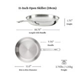 Batería de cocina Hestan Culinary ProBond Luxe 31768 juego de ollas y sartenes 10 piezas acero inoxidable triple capa ap