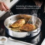 Batería de cocina Hestan Culinary ProBond Luxe 31768 juego de ollas y sartenes 10 piezas acero inoxidable triple capa ap