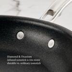 Juego de sartenes antiadherentes Hestan Culinary 31784 ProBond Luxe TITUM acero inoxidable triple capa 8.5 y 11 pulgadas