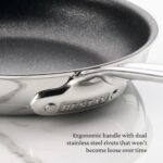 Juego de sartenes antiadherentes Hestan Culinary 31784 ProBond Luxe TITUM acero inoxidable triple capa 8.5 y 11 pulgadas