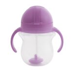 Munchkin Any Angle - Tazas para beber para niños pequeños, a prueba de derrames, con popote con peso con asas de transic