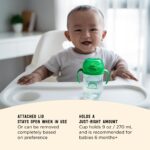 Marca Amazon – Mama Bear - Vaso sorbo de silicona con peso, 9 onzas, azul/verde (paquete de 24)