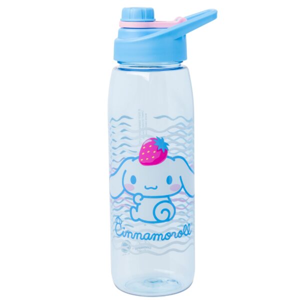 Silver Buffalo Sanrio Hello Kitty and Friends Cinnamoroll con Fresa Botella de Agua con Tapa de Rosca, 28 Onzas (Paquete