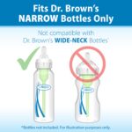 Dr. Brown's Natural Flow Level 4 - Pezón de silicona para biberón, flujo rápido, 29.5 ft+, tetina de biberón 100% silico