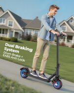 Waryoa Electric Scooter, 350W/500W Powerful Motor, 15-31 Miles Range, 8.5"/10" Tires, 19/22 MPH Max Speed, Commuting Ele