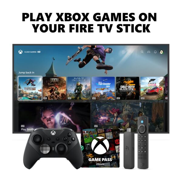 Controlador Xbox Elite Series 2 Core inalámbrico con Fire TV Stick 4K Max Game Pass