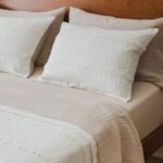 Juego de edredón bordado ligero para todas las estaciones Crane Home CH-200BDS-QN 3 piezas 100% algodón tamaño matrimoni