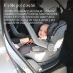 Asiento de coche infantil UPPAbaby Mesa V3 instalación SmartSecure convertible con base e inserto para bebé color gris G