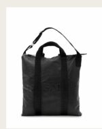 AllSaints Kei - Mochila de piel negra M116XD (talla única)