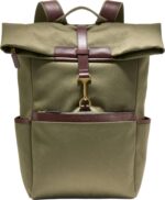 Cole Haan Mochila de sarga cepillada Judson para hombre, Verde oliva/Ch Mad