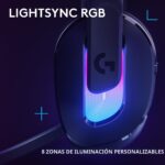 Auriculares inalámbricos gamer Logitech G522 981-001491 Lightspeed LIGHTSYNC RGB micrófono banda ancha triple conectivid