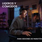 Auriculares inalámbricos gamer Logitech G522 981-001491 Lightspeed LIGHTSYNC RGB micrófono banda ancha triple conectivid