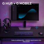 Auriculares inalámbricos gamer Logitech G522 981-001491 Lightspeed LIGHTSYNC RGB micrófono banda ancha triple conectivid