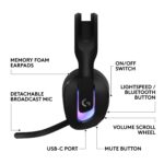 Auriculares inalámbricos gamer Logitech G522 981-001491 Lightspeed LIGHTSYNC RGB micrófono banda ancha triple conectivid