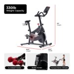 Bicicleta Estatica Magnetica Inteligente Sunny Health and Fitness SF-B124068 cardio Bluetooth SunnyFit volante 28.6 libr