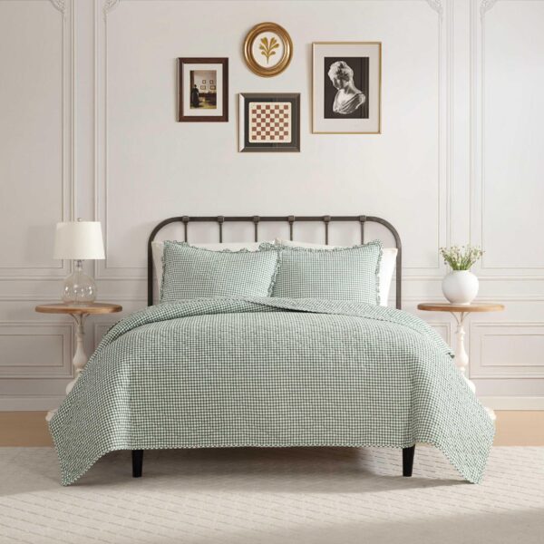 Juego de Edredon Matrimonial Queen Laura Ashley Revman International A0005022 algodon prelavado certificado Oeko-Tex dis
