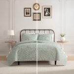 Juego de Edredon Matrimonial Queen Laura Ashley Revman International A0005022 algodon prelavado certificado Oeko-Tex dis