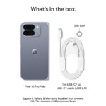 Smartphone plegable Google Pixel 10 Pro Fold GU0NP 256 GB triple cámara trasera batería 24 horas pantalla plegable color