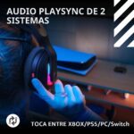 Auriculares inalámbricos para gaming Logitech G Astro A20 X Lightspeed 939-002242 PS5 Xbox Switch PC LIGHTSYNC RGB micró