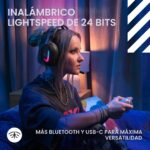 Auriculares inalámbricos para gaming Logitech G Astro A20 X Lightspeed 939-002242 PS5 Xbox Switch PC LIGHTSYNC RGB micró