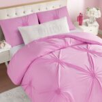 Juego edredón Juicy Couture JYZ032890 corazón fruncido lila sachet tamaño King 3 piezas ropa de cama
