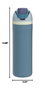 Botella de agua deportiva térmica BlenderBottle Owala FreeSip C06060 acero inoxidable con popote libre de BPA 24 oz colo
