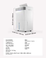 Deshumidificador VEVOR OL22-D076K 80 Pintas para Hogar y Sótano hasta 4500 pies²