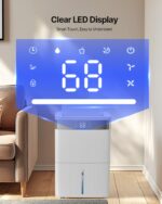 Deshumidificador VEVOR OL22-D076K 80 Pintas para Hogar y Sótano hasta 4500 pies²