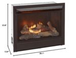 Inserto de Chimenea de Gas Natural Sin Ventilacion Duluth Forge FNF300T 26,000 BTU Control Termostato