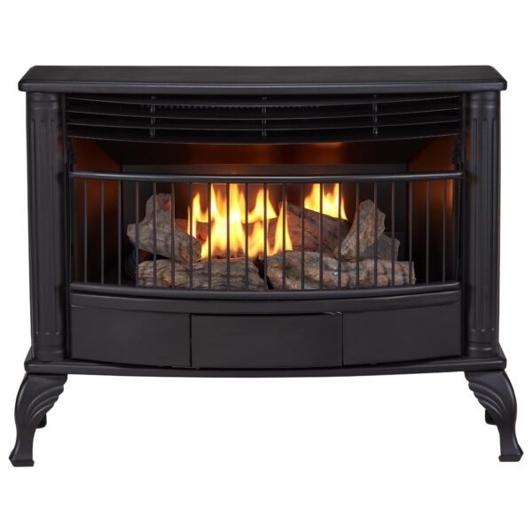 Estufa de Gas Natural sin Ventilación Factory Buys Direct Duluth Forge QSN250T 25,000 BTU Control Termostato Acabado Neg