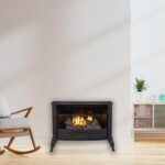 Estufa de Gas Natural sin Ventilación Factory Buys Direct Duluth Forge QSN250T 25,000 BTU Control Termostato Acabado Neg