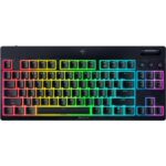 Teclado mecánico inalámbrico para juegos Razer BlackWidow V4 TKL HyperSpeed RZ03-05450800-R3U1 perfil bajo interruptores
