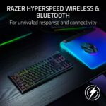 Teclado mecánico inalámbrico para juegos Razer BlackWidow V4 TKL HyperSpeed RZ03-05450800-R3U1 perfil bajo interruptores