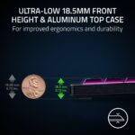 Teclado mecánico inalámbrico para juegos Razer BlackWidow V4 TKL HyperSpeed RZ03-05450800-R3U1 perfil bajo interruptores