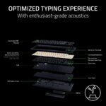 Teclado mecánico inalámbrico para juegos Razer BlackWidow V4 TKL HyperSpeed RZ03-05450800-R3U1 perfil bajo interruptores