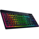Teclado mecánico inalámbrico para juegos Razer BlackWidow V4 TKL HyperSpeed RZ03-05450800-R3U1 perfil bajo interruptores