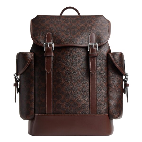 Coach Mochila de enganche para hombre en lona exclusiva, arce, talla única