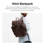 Coach Mochila de enganche para hombre en lona exclusiva, arce, talla única