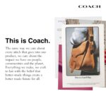 Coach Mochila de enganche para hombre en lona exclusiva, arce, talla única