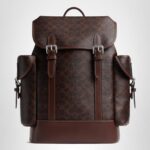 Coach Mochila de enganche para hombre en lona exclusiva, arce, talla única