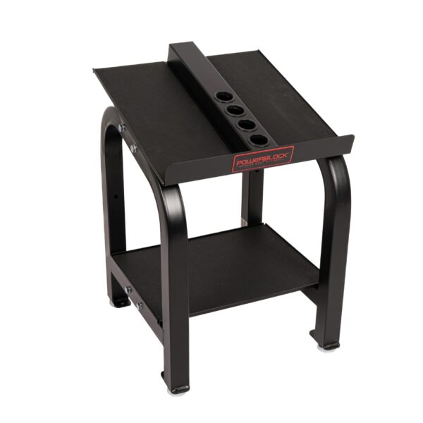 PowerBlock Soporte para el hogar, soporte para mancuernas y soporte de pesas con bandeja, soporta mancuernas de hasta 10