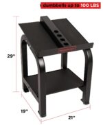 PowerBlock Soporte para el hogar, soporte para mancuernas y soporte de pesas con bandeja, soporta mancuernas de hasta 10